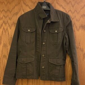 American Living Dark Olive Jean Jacket